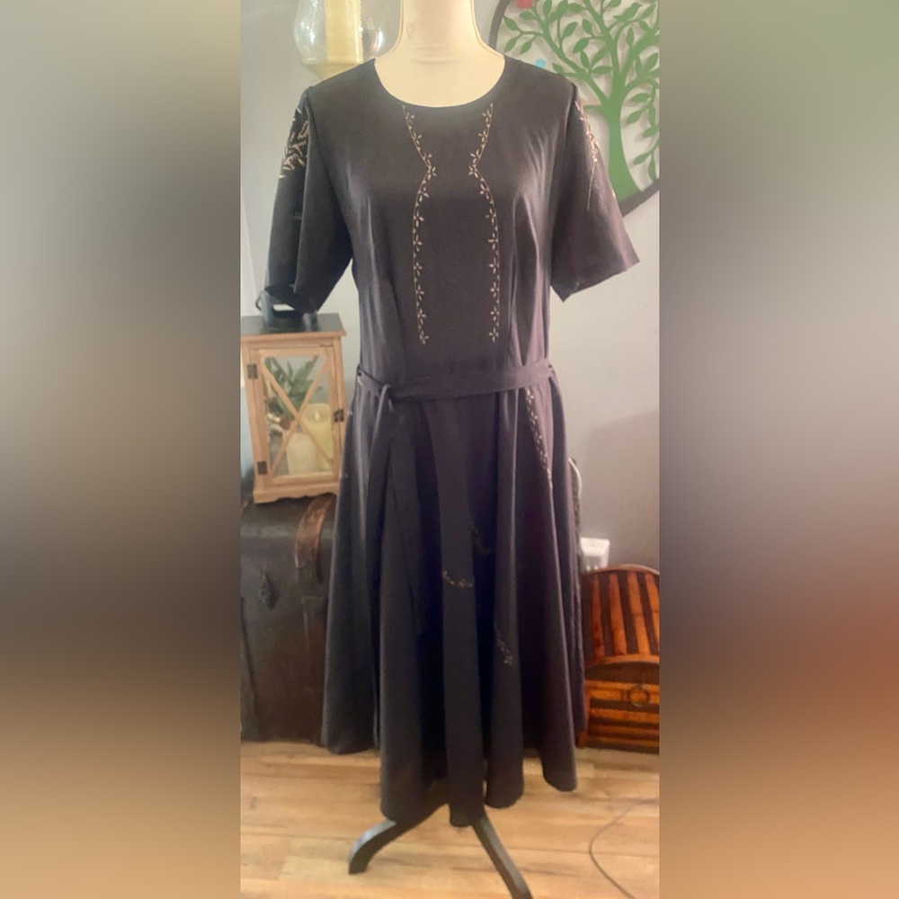 Primavera Firenze Italian  Elegant Black Dress